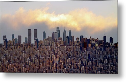 Philadelphia Metal Print featuring the photograph The Bigger City by Bill Cannon