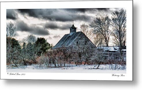 Architecture Metal Print featuring the photograph Wintering Barn by Richard Bean