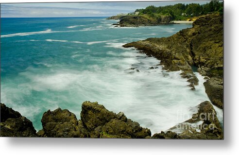 Pacific Metal Print featuring the photograph Rocky Point Seascape #1 by Nick Boren