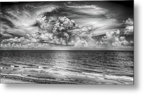 South Florida # Cloudy # Bw Sky # Colorful Sky Ocean # Palm Trees # Sunrise # Sunset# Florida Beach # Sunrise # Florida Beaches # Florida Sunrise # Florida Sunset # Sky # South Florida # Metal Print featuring the photograph South Florida #1 by Louis Ferreira