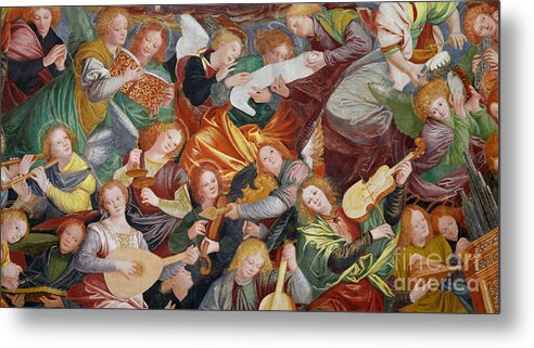 Concert Metal Print featuring the painting The Concert of Angels by Gaudenzio Ferrari