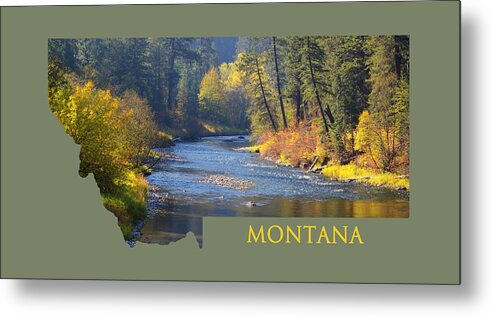 Autumn Metal Print featuring the photograph A River Runs Thru Autumn by Whispering Peaks Photography