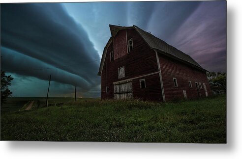 Shelf Cloud Metal Print featuring the photograph Anxiety by Aaron J Groen