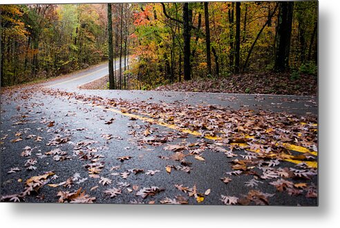 Little River Canyon Metal Print featuring the photograph Autumn Roads by Parker Cunningham