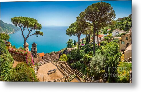Amalfi Metal Print featuring the photograph Beautiful Amalfi Coast Scene by JR Photography