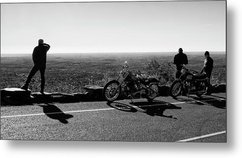 Landscape Metal Print featuring the photograph Biker's Holiday by Monroe Payne
