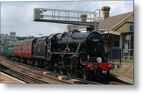 Trains Metal Print featuring the photograph Black Five by Richard Denyer