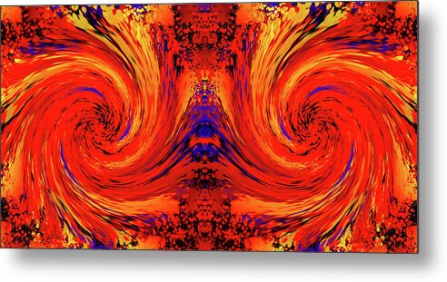 Abstract Metal Print featuring the photograph Blodger Abstract by John Williams