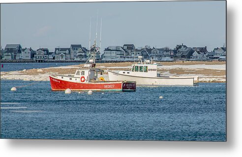 Boats Metal Print featuring the photograph Boats in Scituate Harbor by Brian MacLean