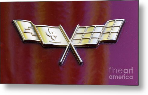 Chevy Metal Print featuring the photograph Chevy Corvette by Richard Lynch