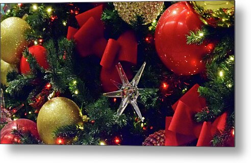 Christmas Ornaments Metal Print featuring the photograph Christmas Ornaments No. 1-1 by Sandy Taylor