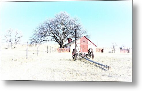 Rural Landscape Metal Print featuring the photograph Cottonwood Ranch by Merle Grenz