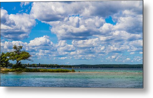 Detroit Point Metal Print featuring the photograph Detroit Point Flat Bottom Floaters by Joe Holley