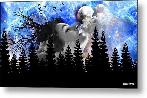 Dream Metal Print featuring the digital art Dream Is The Space To Fly Farther by Paulo Zerbato