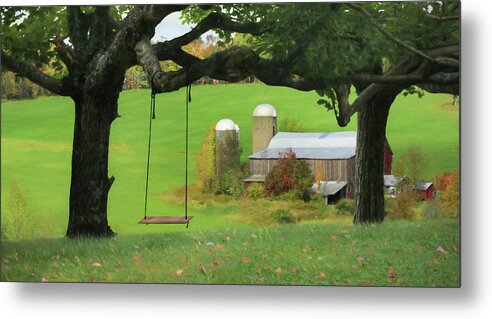 Swing Metal Print featuring the photograph Enjoy the Little Things by Lori Deiter