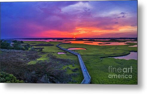 Sunset Metal Print featuring the photograph Evening Hues by DJA Images