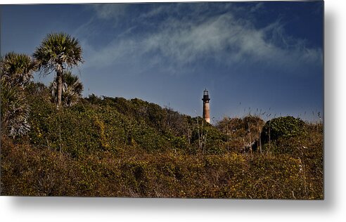 Lighthouse Metal Print featuring the photograph From the Shores of Folly Beach by Deborah Klubertanz