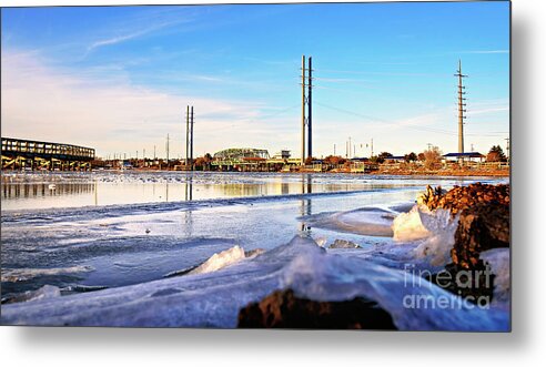 Surf City Metal Print featuring the photograph Frozen in Time by DJA Images