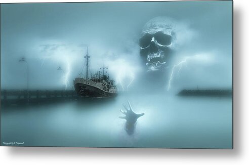 Ghost Ship Metal Print featuring the photograph Ghost ship 0002 by Kevin Chippindall