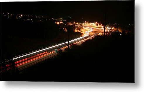 Night Metal Print featuring the photograph Hwy 89A by Gary Kaylor