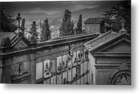  Metal Print featuring the photograph Il Cimitero e Il Duomo by Sonny Marcyan