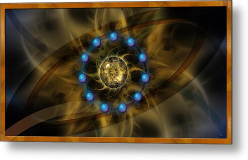 Infinite Lotus Metal Print featuring the digital art Infinite Lotus by Kenneth Armand Johnson