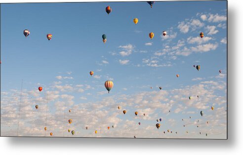 Hot Air Balloons Metal Print featuring the photograph Many Balloons by Charles McCleanon