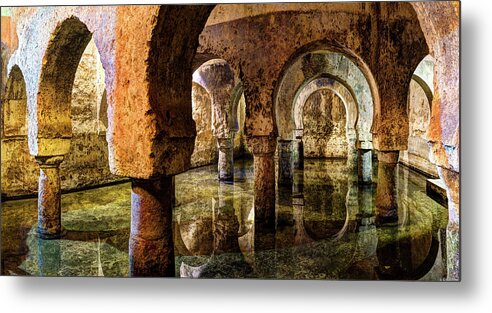 Cistern Metal Print featuring the photograph Medieval Cistern in Caceres 02 by Weston Westmoreland