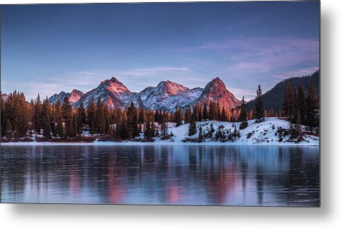 Molas Lake Metal Print featuring the photograph Molas Lake Sunset by Jen Manganello