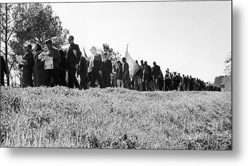 1960s Metal Print featuring the photograph Montgomery March, 1965 by Granger