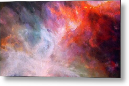 Night Metal Print featuring the painting Night Sky by Lelia DeMello