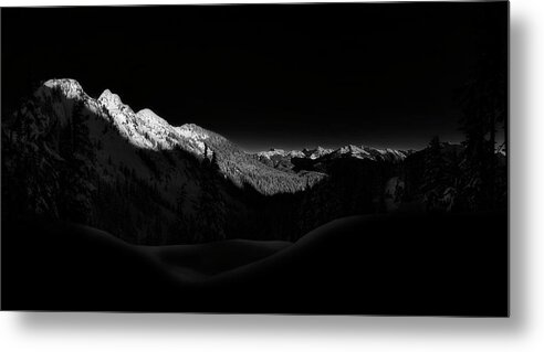 Baker Metal Print featuring the photograph North Cascades National Park Black and White by Pelo Blanco Photo