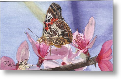 Blossoms Metal Print featuring the painting Painted Lady by Ronald Wilkie