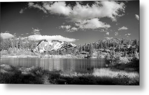 Mount Baker Metal Print featuring the photograph Peaceful Lake by Jon Glaser