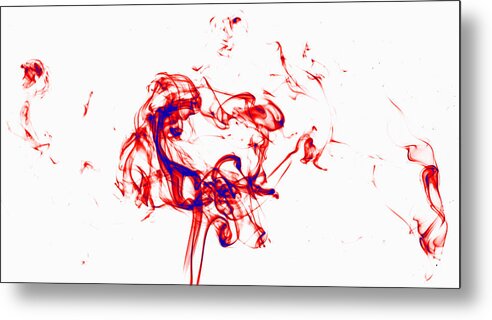 Love Metal Print featuring the photograph Red and Blue twirrl by Rainer Kersten