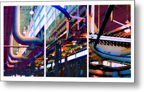 Abstract Metal Print featuring the photograph Star factory by Steve Karol