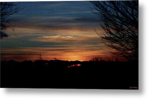 Sunset Metal Print featuring the photograph Sunset at Fort Needham Memorial Park by Celtic Artist Angela Dawn MacKay