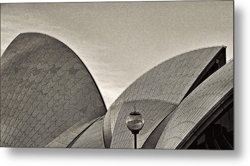 Sydney Metal Print featuring the photograph Sydney Opera House Roof Detail by Roger Passman