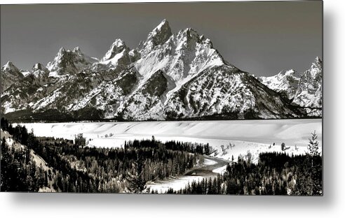 Tetons Metal Print featuring the photograph Tetons by Ryan Workman Photography