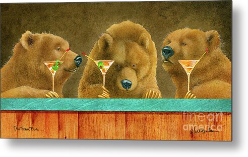 Will Bullas Metal Print featuring the painting The Bear Bar... by Will Bullas