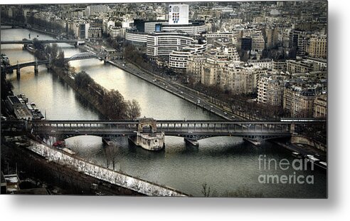 Seine Metal Print featuring the photograph The River Seine - Paris by Daliana Pacuraru