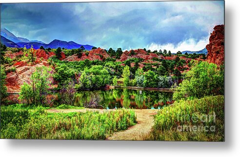 Wilderness Metal Print featuring the photograph Trails of Red Rock Canyon by Deborah Klubertanz