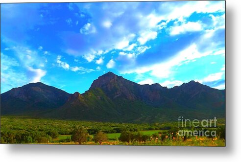 Unaweep Mountains Metal Print featuring the digital art Unaweep Mountains by Annie Gibbons