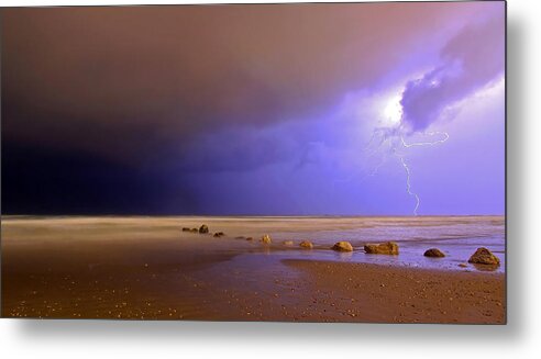 Lightning Metal Print featuring the photograph Untitled by Eyal Bussiba