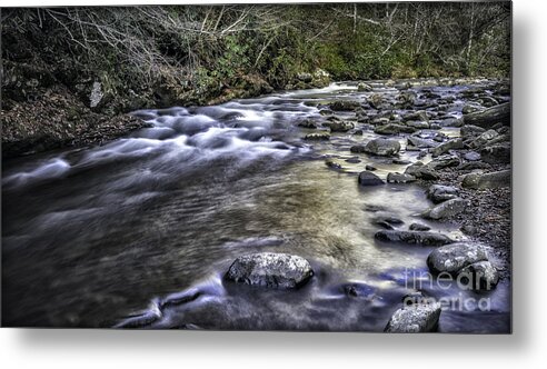 White Metal Print featuring the photograph White Water by Walt Foegelle