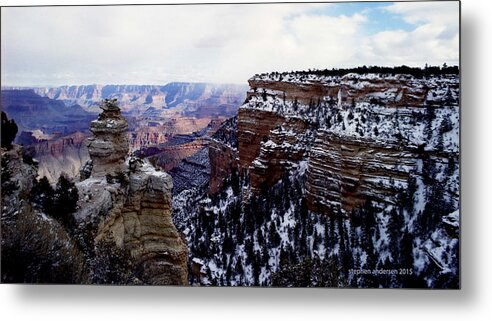  Metal Print featuring the photograph Winter Panorama by Stephen Andersen