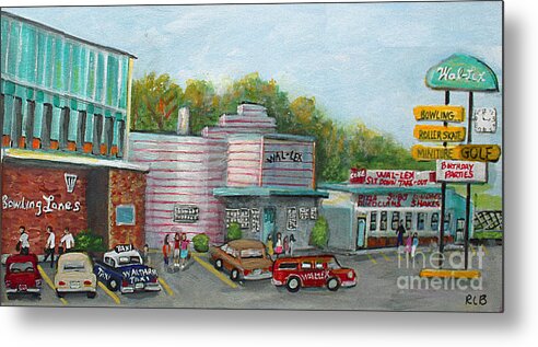 Painting Of Waltham Metal Print featuring the painting Wonderful Memories of the Wal-Lex by Rita Brown