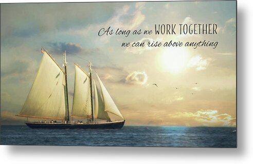 Ship Metal Print featuring the photograph Work Together by Lori Deiter