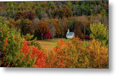 Church Metal Print featuring the photograph A Rich View by Marcy Wielfaert