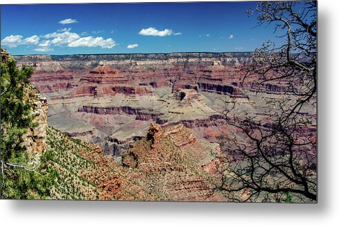 Grand Canyon Metal Print featuring the photograph Grandeur of the Canyon by Marcy Wielfaert